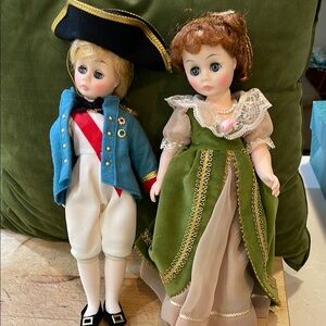 Elegant Historical Madam Alexander Doll Set, Lord Nelson and Lady Hamilton